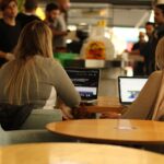 women, students, coffee shop, laptops, brown laptop, brown shop, students, coffee shop, coffee shop, coffee shop, coffee shop, coffee shop, laptops